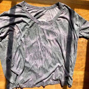 Free People We the Free Ombre Washed Oversized T shirt M Super Soft